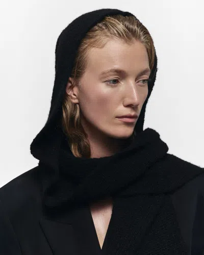 Janessa Leone Benji Alpaca-blend Headscarf In Black