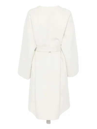 Liska Belted Coat In White
