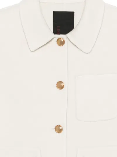 Liska Jack Front-button Jacket In White