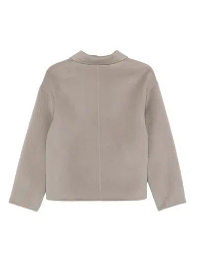 Liska Jack Front-button Jacket In Gray