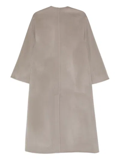 Liska Single-breasted Coat In Gray