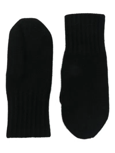 Liska Ribbed Gloves In Black