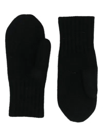 Liska Ribbed Gloves In Black