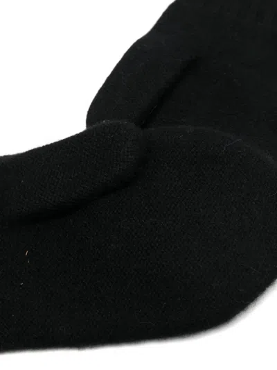 Liska Ribbed Gloves In Black