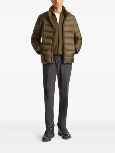 Fusalp Quilted Packable Bomber Jacket In Green