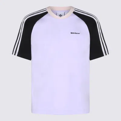 Adidas Originals By Wales Bonner White And Black Cotton T-shirt In Purple