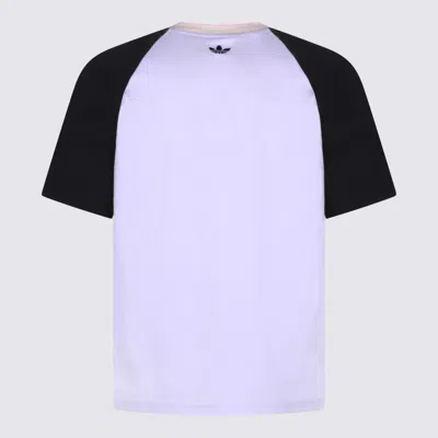 Adidas Originals By Wales Bonner White And Black Cotton T-shirt In Purple