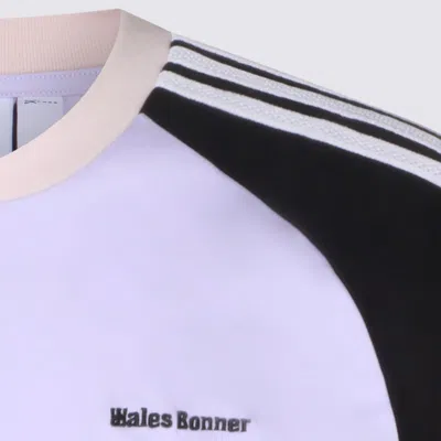 Adidas Originals By Wales Bonner White And Black Cotton T-shirt In Purple