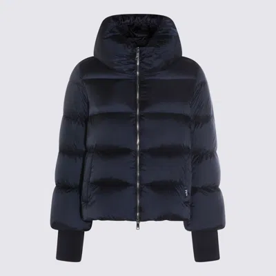 Add Short Down Cape In Blue