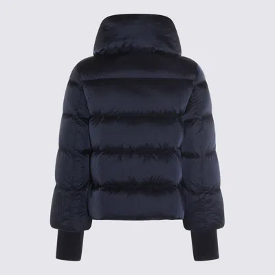 Add Short Down Cape In Blue