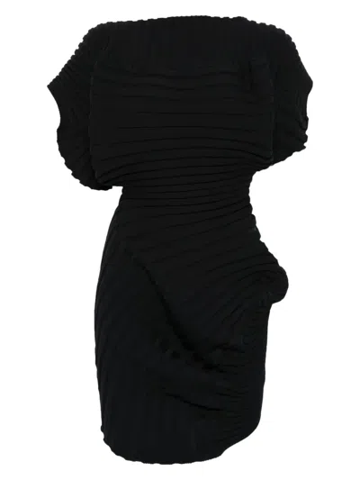 Issey Miyake Black Knit 'as It Is' Top In Black