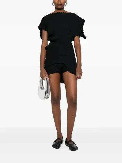 Issey Miyake Black Knit 'as It Is' Top In Black