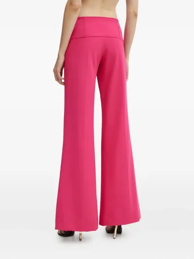 Versace Jeans Couture Buckle-detail Trousers In Pink