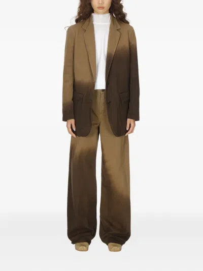 Uma Wang Jane Pocket Blazer In Brown