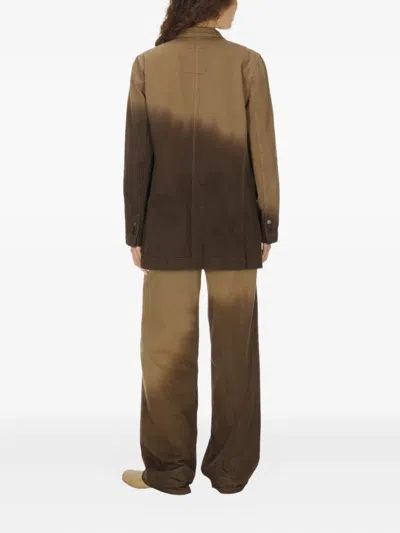 Uma Wang Jane Pocket Blazer In Brown