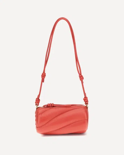 Fiorucci Red Leather Mini Mella Shoulder Bag In Red