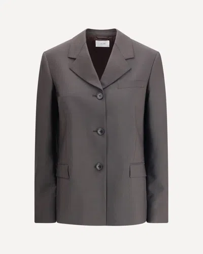 The Row Faelan Button-fastening Jacket In Gray