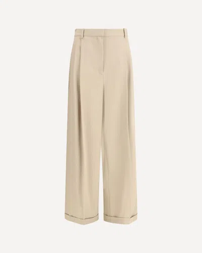 Loewe Lightweight Cotton Gabardine Trousers In Neutral