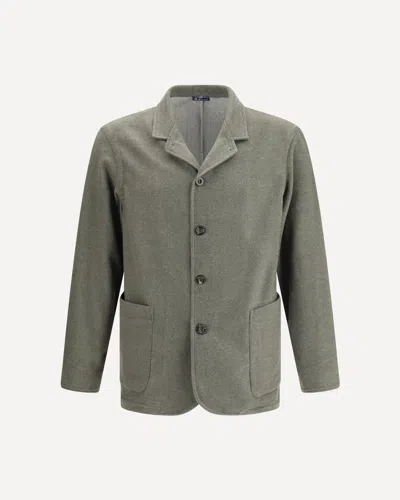 Finamore 1925 Overshirt Jacket Single-breasted In Green