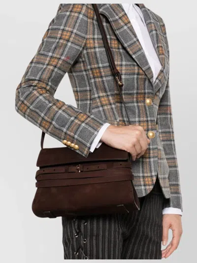 Moschino Versatile Shoulder Bag Adjustable Strap In Brown