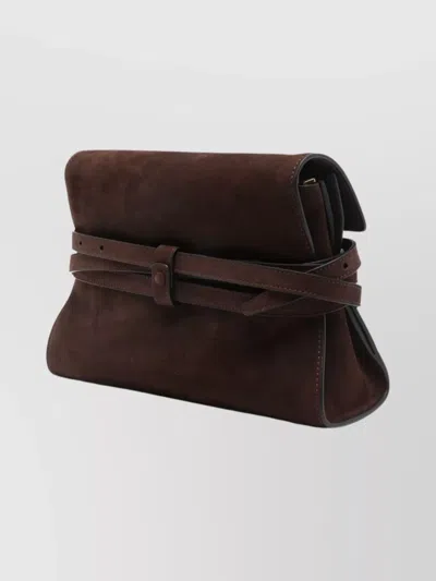 Moschino Versatile Shoulder Bag Adjustable Strap In Brown