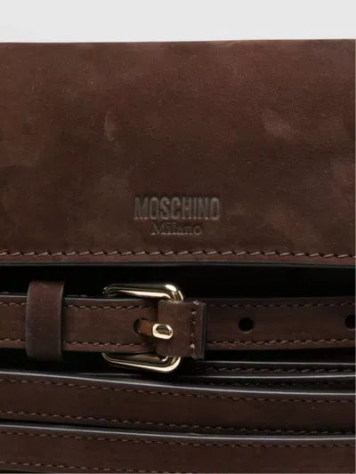 Moschino Versatile Shoulder Bag Adjustable Strap In Brown