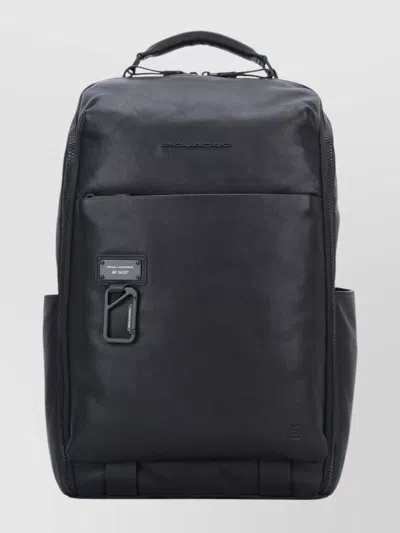 Piquadro Versatile Backpack With Multiple Storage Options In Blue