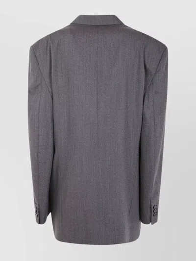 Magliano Single Breasted Jacket Notch Lapel In Purple