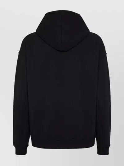 Dsquared2 Casual Hoodie Featuring Drawstring Detail In Black