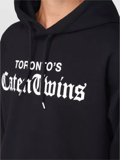 Dsquared2 Casual Hoodie Featuring Drawstring Detail In Black