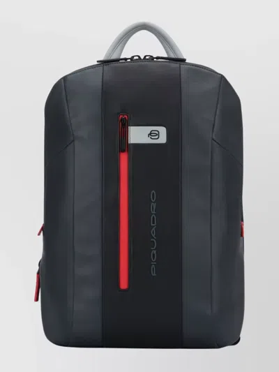 Piquadro Versatile Backpack Featuring Adjustable Straps In Blue