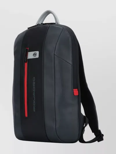 Piquadro Versatile Backpack Featuring Adjustable Straps In Blue