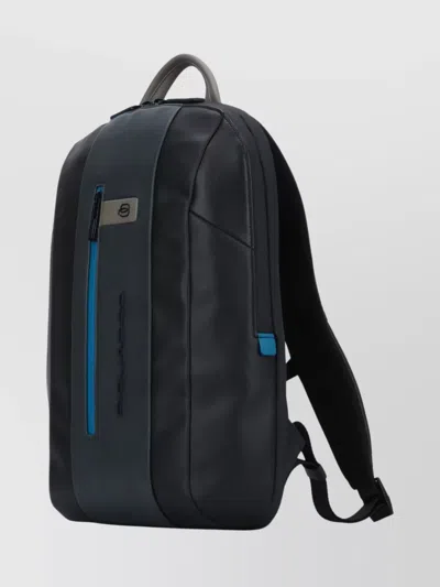 Piquadro Versatile Backpack Featuring Adjustable Straps In Black