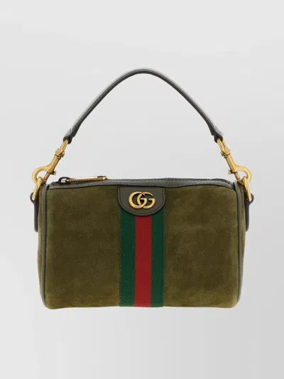 Gucci Mini Handbag Featuring Top Handle In Green