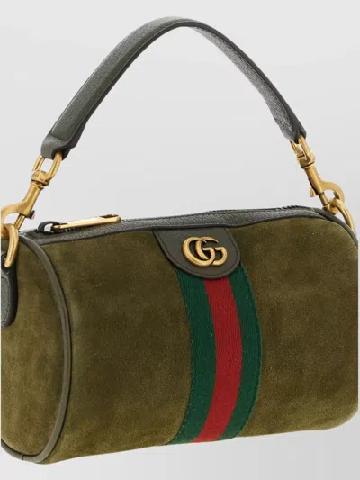 Gucci Mini Handbag Featuring Top Handle In Green