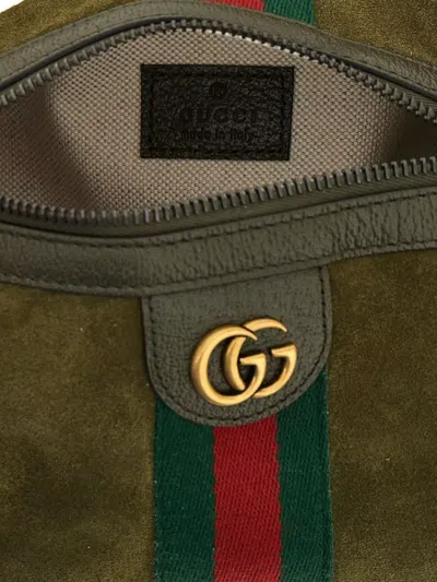 Gucci Mini Handbag Featuring Top Handle In Green