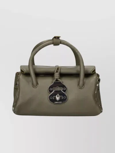 Zanellato Mini Leather Bag Featuring Metal Hardware In Green