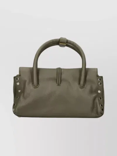 Zanellato Mini Leather Bag Featuring Metal Hardware In Green