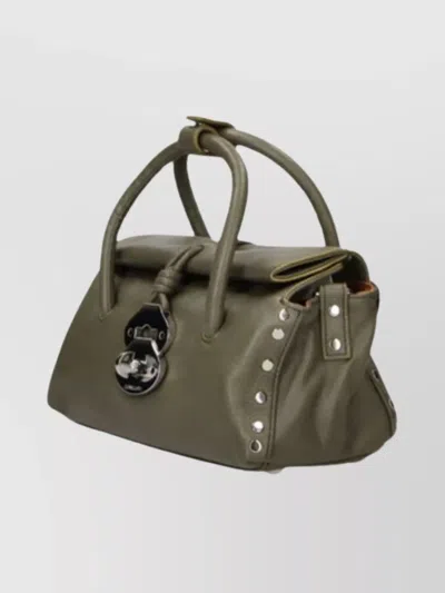 Zanellato Mini Leather Bag Featuring Metal Hardware In Green