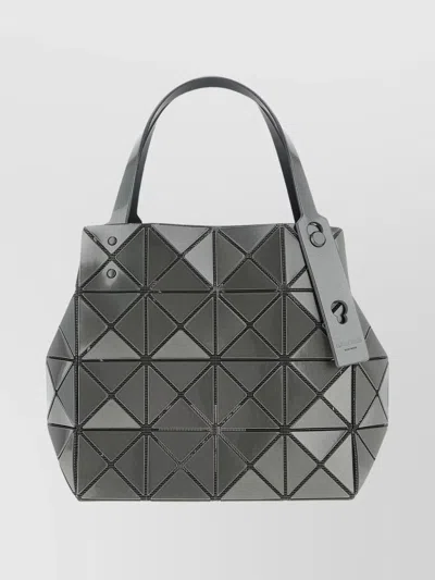 Bao Bao Issey Miyake Geometric Structured Handbag Top Handles In Gray