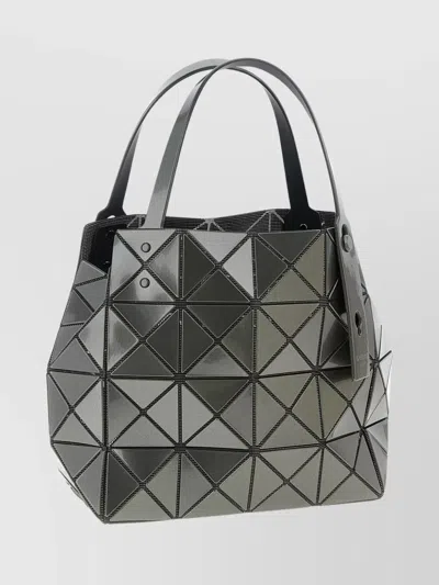 Bao Bao Issey Miyake Geometric Structured Handbag Top Handles In Gray