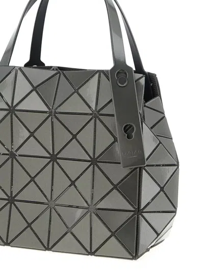 Bao Bao Issey Miyake Geometric Structured Handbag Top Handles In Gray