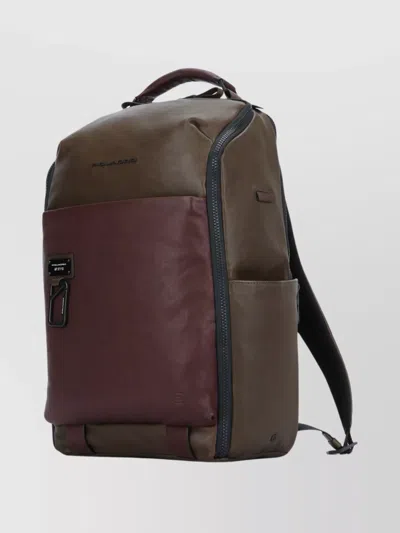Piquadro Versatile Backpack With Multiple Storage Options