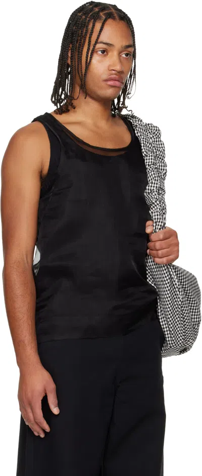 Simone Rocha Organza Double-layer Vest In Black