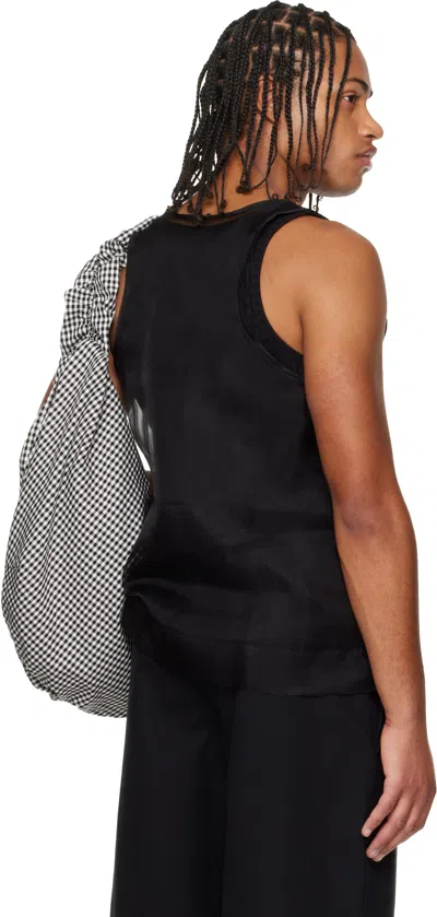 Simone Rocha Organza Double-layer Vest In Black