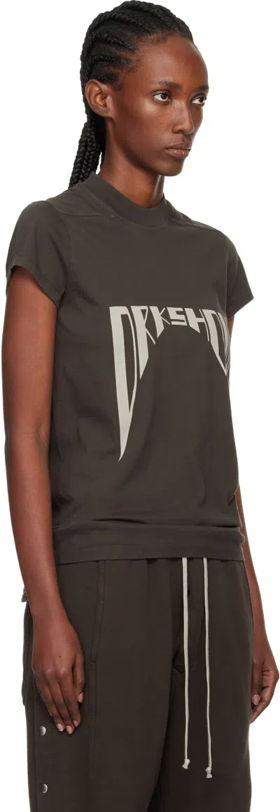 Rick Owens Drkshdw Level T Short-sleeved T-shirt In Gray