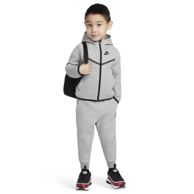 Nike Boys   Tech Fleece Full-zip Set In Gray