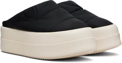 Rick Owens Drkshdw Black Concordians Mega Bumper Slip On Lunar Sneakers In Black