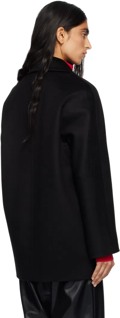 Max Mara Black Sherree Coat In Black