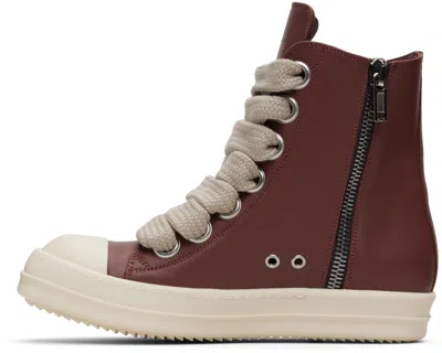 Rick Owens Pink Concordians Jumbolace Sneakers In Brown